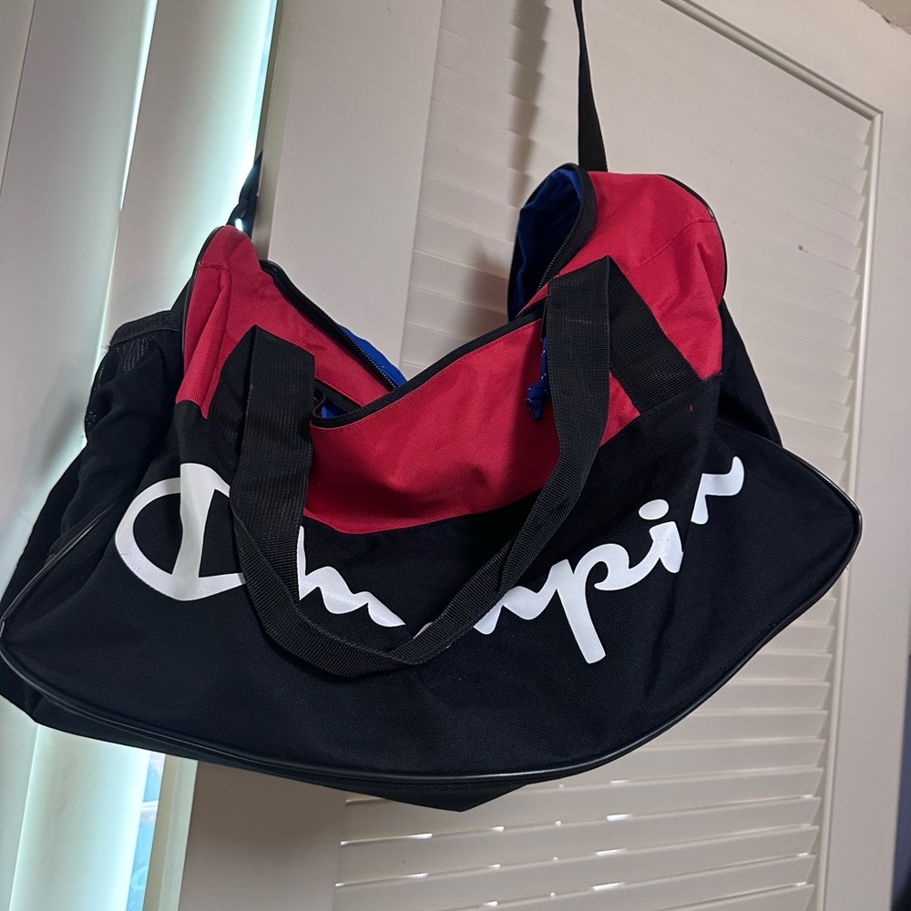 Champion Red and Black Travel Bag